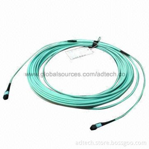 MTP/MPO Fiber-optic Patch Cord, 12 Fiber OM3